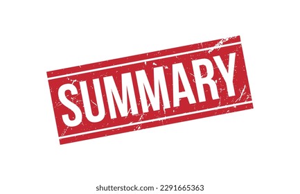Summary Rubber Stamp Seal Vector