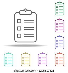 summary statement icon. Elements of Web in multi color style icons. Simple icon for websites, web design, mobile app, info graphics
