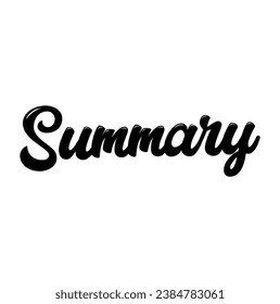 summary text on white background.