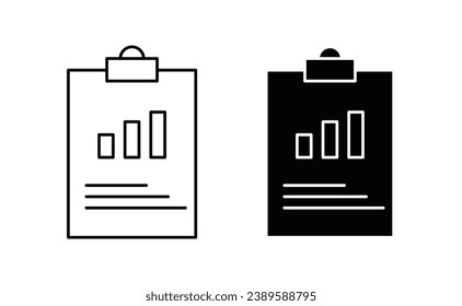 Summary vector icon set. vector illustration