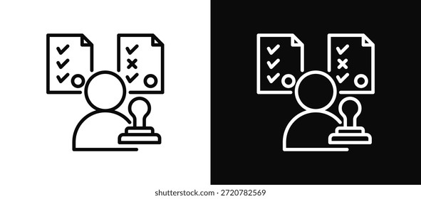 Summative Evaluation Icon Set Black And White