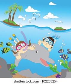 Summder Vacation under Sea