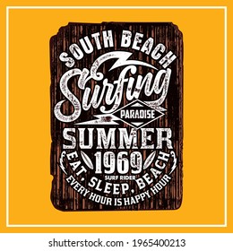 "SUMMER 1969" Can be used for digital printing and screen printing