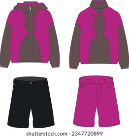 summer 24 new template men jacket 
double  layer jacket  sketches