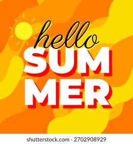 Vetor de design de banner de plano de fundo abstrato de verão