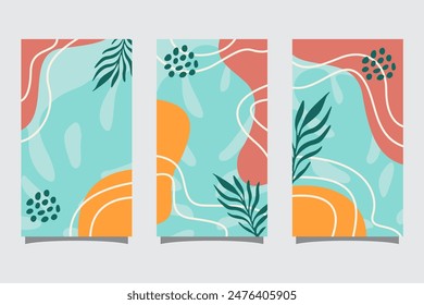 Summer abstract background with copy space for text for banner, greeting card, poster, advertising and social media stories design templates