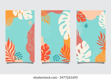 Fondo abstracto de verano con espacio de copia para el texto para el Anuncio, tarjeta de felicitación, cartel, publicidad e historias de medios sociales Plantillas de diseño