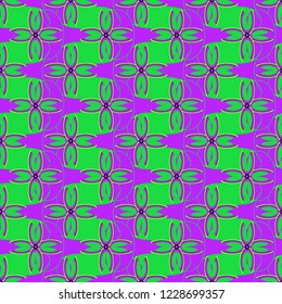 Summer abstract background multicolor rainbow flower pattern seamless.