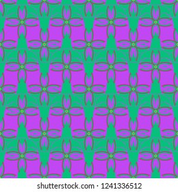 Summer abstract background multicolor rainbow flower pattern seamless.