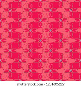 Summer abstract background multicolored rainbow flower pattern seamless.