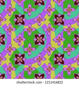 Summer abstract background nature flower pattern seamless.