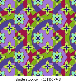 Summer abstract background nature flower pattern seamless.