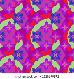 Summer abstract background nature flower pattern seamless.