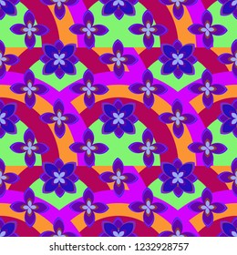 Summer abstract background nature flower pattern seamless.