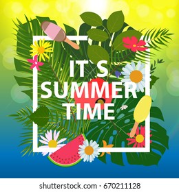 Summer Abstract Background Vector Illustration EPS10