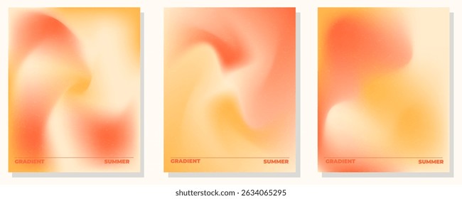 summer abstract background, warm tones, Soft fluid shapes in red, orange, and yellow hues blend in smooth gradients, evoking heat and sunshine. Ideal for seasonal promotions or summer-themed events.