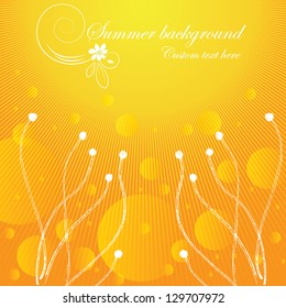 Summer abstract background yellow