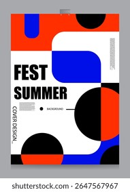 verão abstrato colorido plano de fundo modelo de design