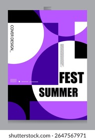 summer abstract colorful background design template