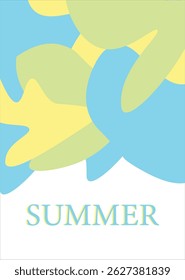 summer abstract colorful psychedelic art mobile wallpaper ,background Creative concept of summer bright  Abstract Shapes Background for social media poster, banner, cover, card, story , summer sale