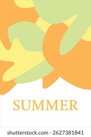 summer abstract colorful psychedelic art mobile wallpaper ,background Creative concept of summer bright  Abstract Shapes Background for social media poster, banner, cover, card, story , summer sale