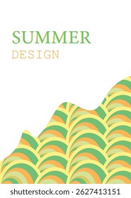 summer abstract colorful psychedelic art mobile wallpaper ,background Creative concept of summer bright  Abstract Shapes Background for social media poster, banner, cover, card, story , summer sale