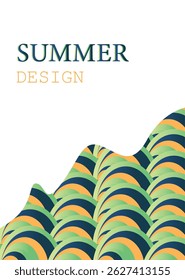 summer abstract colorful psychedelic art mobile wallpaper ,background Creative concept of summer bright  Abstract Shapes Background for social media poster, banner, cover, card, story , summer sale
