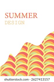 summer abstract colorful psychedelic art mobile wallpaper ,background Creative concept of summer bright  Abstract Shapes Background for social media poster, banner, cover, card, story , summer sale