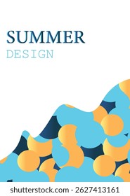 summer abstract colorful psychedelic art mobile wallpaper ,background Creative concept of summer bright  Abstract Shapes Background for social media poster, banner, cover, card, story , summer sale