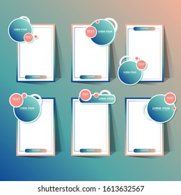 summer abstract cover page template