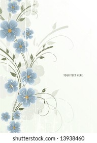 summer abstract floral background with space for your text