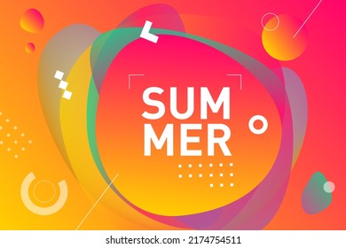 Summer abstract gradient background  Vector horizontal concept for summer party poster  flyer  web baner design 