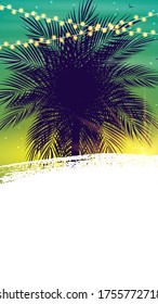 Summer Abstract Instagram stories  banner background can be use for landing page, website, mobile app, web design. Vector Illustration EPS10
