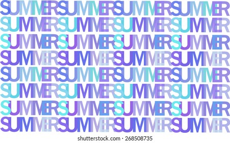 summer abstract lettering letters creative design vector
