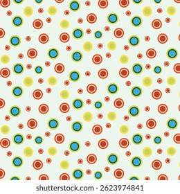 Verão Abstrato Repetição contínua multi cor pontos padrão texturizado geométrico fundo colorido vetor moderno papel de parede simples, azulejo, papel de parede, tecido, têxteis, cartões, capas, banners, branding
