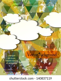 Summer abstract vector poster