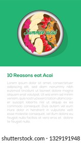 Summer Acai banner for commercial use
