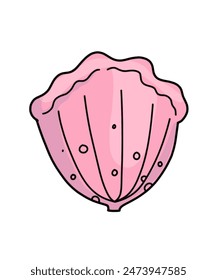 Un accesorio de verano para vacaciones y viajes. Vector sobre fondo blanco. Estilo de playa, accesorios de mar, kit de vacaciones. Logo, símbolo, etiqueta.