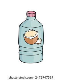 Un accesorio de verano para vacaciones y viajes. Vector sobre fondo blanco. Estilo de playa, accesorios de mar, kit de vacaciones. Logo, símbolo, etiqueta.