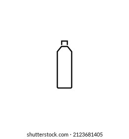 Summer activities, holiday and vacation concept. Vector sign in flat style. Suitable for web sites, stores, articles, books etc. Line icon of bottle with lid 