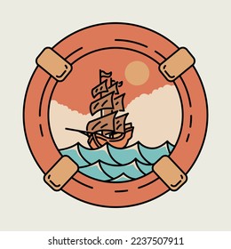Summer adventure graphic illustration vector art t-shirt design