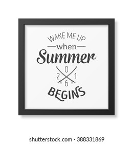 Summer always ends with good memories - Quote Typographical Background