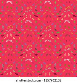Summer amazing multicolor sea shell abstract seamless background.