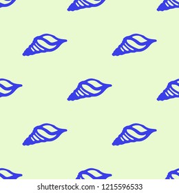 Summer amazing multicolor sea shell abstract seamless background.