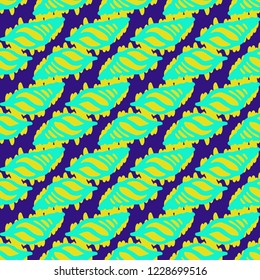 Summer amazing multicolor sea shell abstract seamless background.