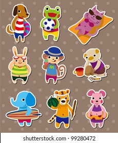 summer animal stickers