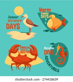 Summer animals set