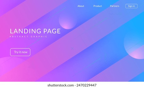 Summer Art. Tech Abstract Banner. Blue Dynamic Background. 3d Shape. House Geometry Brochure. Spectrum Ui. Retro Landing Page. Purple Summer Art