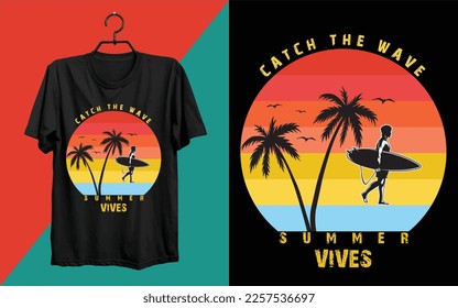 Summer artwork.T-shirt design, graphics,typography.Vector t-shirt mockup and print design.Summer typography ,Vector illustration.Vector sun glasses with tropical beach reflection illustration, for t-s