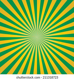 Summer an autumn, abstract sunburst background illustration